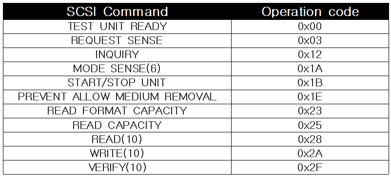 SCSI Transparent Command Set